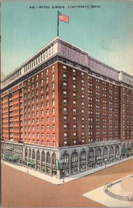 Hotel Gibson Cincinnati OH Postcard PC478