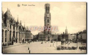 Postcard Old Bruges Grand Place