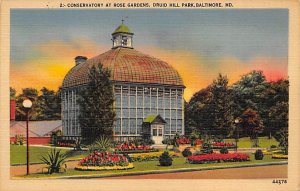Conservatory at Rose Gardens Druid Hill Park - Baltimore, Maryland MD
