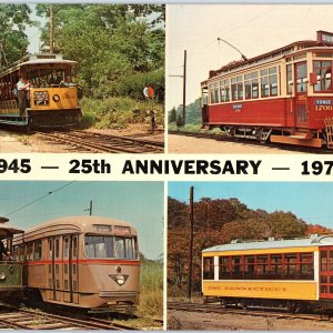 Giant 1970 East Haven, CT Branford Trolley Museum Anniversary Postcard Jumbo 1U