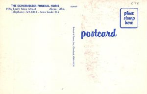 The Schermesser Funeral Home Akron, OH USA Funeral Home Postcard