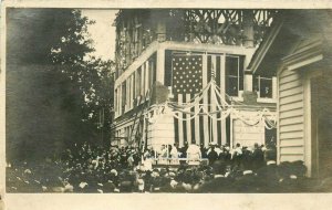 Boyles Hall Dedication View # 2 C-1910 Dedere Wisconsin RPPC Photo Postcard 8613