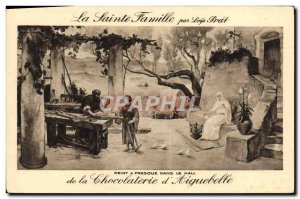 Old Postcard The Holy Family of Loys Prat Chocolaterie & # 39Aiguebelle