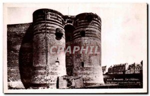 Old Postcard Angers Chateau two large towers