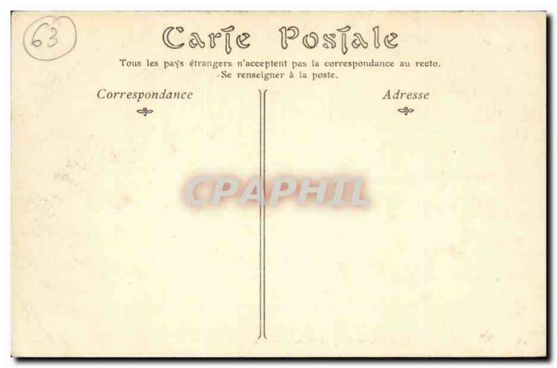 Thiers Old Postcard L & # 39eglise Saint Genes