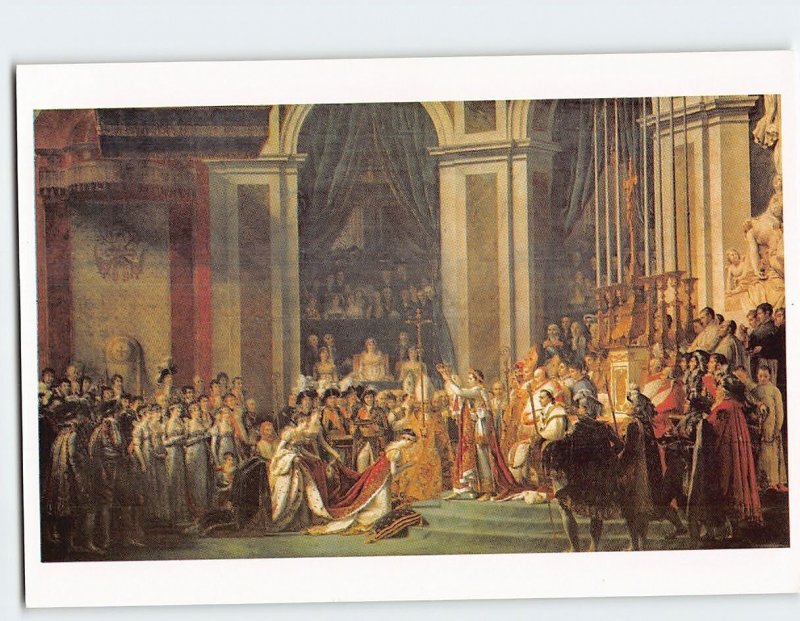 Postcard Le Sacre de Napoléon Ier By Louis David, Notre-Dame de Paris, France