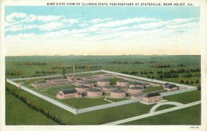 Beach Birdseye Illinois State Penitentiary Joliet 1920s Postcard Teich 20-6729