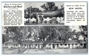 c1950's Hillsborough Motel Multiview Tampa Florida FL Vintage Unposted Postcard