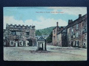 Northumberland Durham BLANCHLAND Post Office & Crewe Arms c1911 Postcard