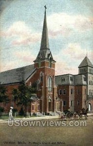 St. Mary's Church and School in Jackson, Michigan