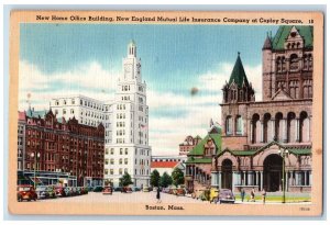 1952 New Home Office Building Mutual Life Insurance Company Boston MA Postcard