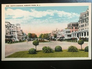 Vintage Postcard 1930-1945 Sixth Avenue Asbury Park New Jersey