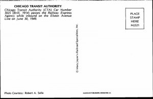 Postcard TRAIN SCENE Chicago Illinois IL AK8904