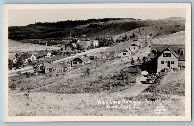 Black Hills South Dakota SD Postcard RPPC Photo Wind Cave National Park c1940's