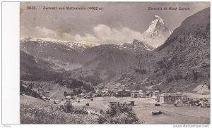 Panorama, Zermatt Und Matterhorn (4482m), Zermatt Et Mont Cervin, Valais, Swi...