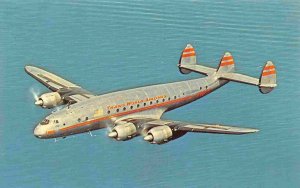 TWA Constellation Lockheed L-749A Aircraft Plane postcard