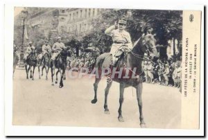 The celebrations of victory in Paris July 14, 1919 Old Postcard The parade Th...