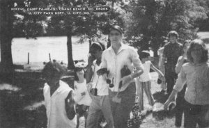 OSAGE BEACH UNIVESITY CITY MISSOURI GIRLS  DEXTER PRESS POSTCARD (1940s)