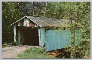 Bridge~Eastern Jackson County Ohio Over Little Raccoon Creek~Vintage Postcard