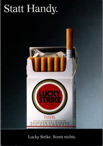 Lucky Strike Cigarettes Advertising Postcard BS22