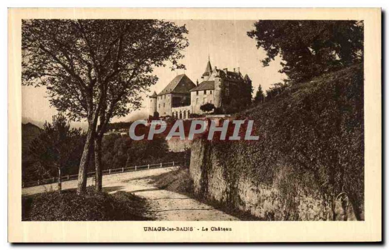 Old Postcard Uriage les Bains Le Chateau