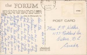 The Forum Los Angeles CA California Track & Field c1972 Postcard F7