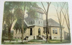 BAPTIST CHURCH RAHWAY N.J. ANTIQUE POSTCARD