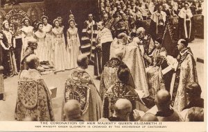 ROYALTY UK Coronation of Queen Elizabeth II 1953 London Archbishop of Canterbury