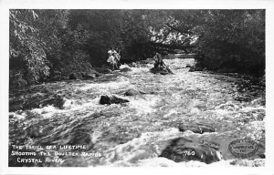 Shooting The Boulder Rapids Real Photo Crystal River WI 