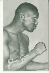 BOXING   ARCADE / EXHIBIT CARD   JOHNNY SAXTON