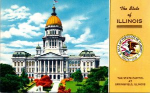Illinois Springfield State Capitol Building and State Seal