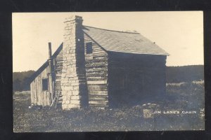 RPPC BRANSON MISSOURI SHEPHERD OF THE HILLS JIM LANE'S CABIN REAL PHOTO POSTCARD