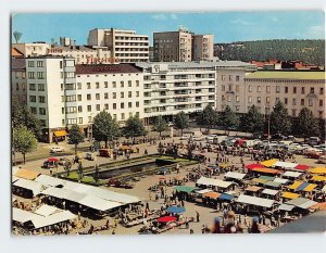 M-215131 Aerial View of Market in Lahti Finland