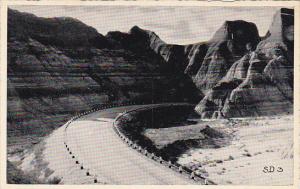 South Dakota Badlands Highway Scene