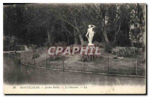 Old Postcard Montelimar Public Garden The Hunter