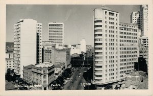 Brazil Belo Horizonte Centro Vintage RPPC 08.28