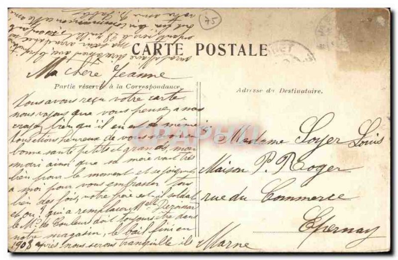 Paris Old Postcard Admiral de Coligny