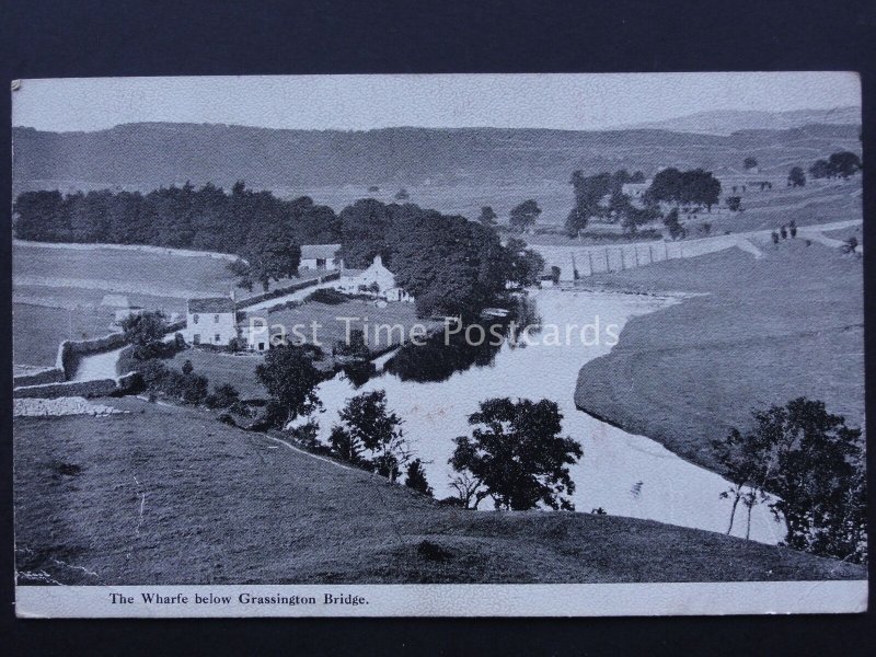 Yorkshire GRASSINGTON BRIDGE The Wharf near Skipton c1915 by SAN Bride