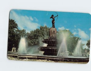 Postcard - The Diana, a beautiful fountain on the Paseo de la Reforma - Mexico