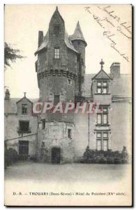 Thouars Old Postcard Hotel du President (15th)