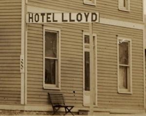 1904-1918 RPPC Hotel Lloyd Montana Oregon or Canada 2 RARE Real Photo Postcard