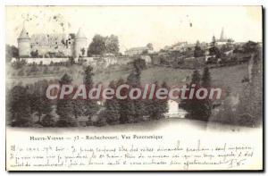 Old Postcard Haute Vienne Rochechouart Panoramic