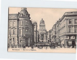 Postcard Rue de la Régence, Brussels, Belgium