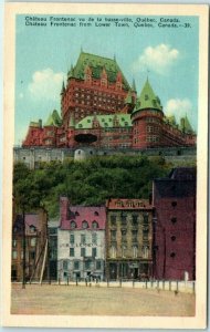 M-39381 Château Frontenac from Lower Town Quebec City Canada