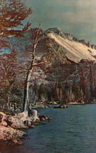 Long's Peak East Shore Bear Lake Rocky Mtn. Nat'l Park Colorado Vintage Postcard