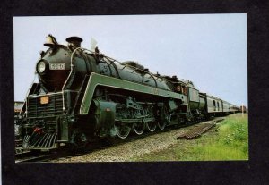 AB Canadian National Railroad Train Jasper ALBERTA Canada Carte Postale Postcard