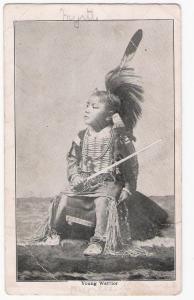 YOUNG NATIVE AMERICAN POSTCARD