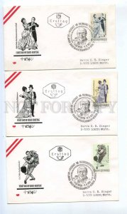 419246 AUSTRIA 1970 year waltz dance First Day COVERS