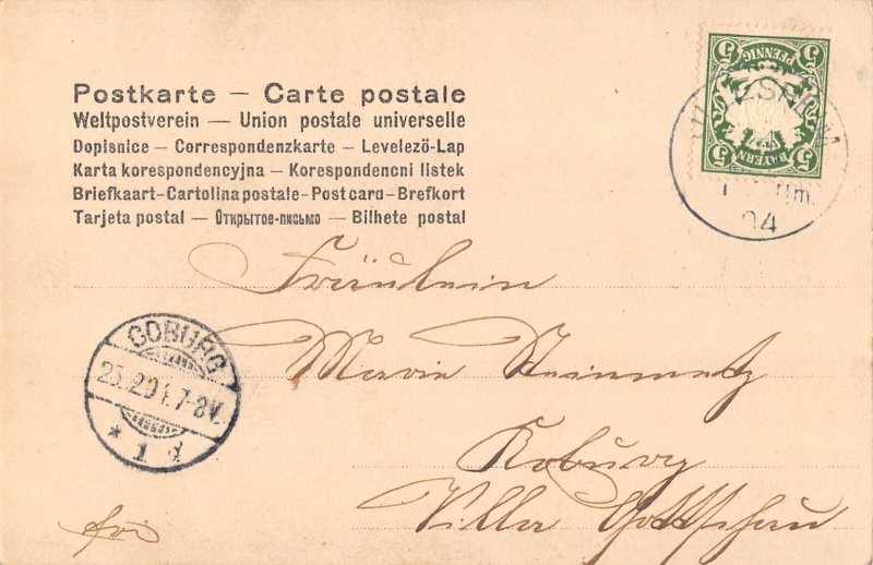 B257 Russia Art Murillo Conception Eremitage St Petersburg Cherubs 1904 postcard