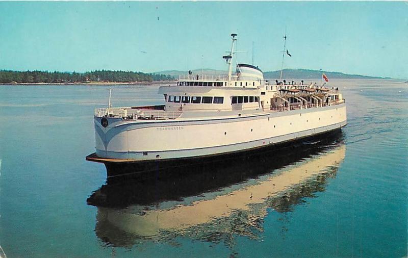 SWARTZ BAY, B.C. Canada   MV TSAWWASSEN & M.V. SIDNEY Ferries   Postcard